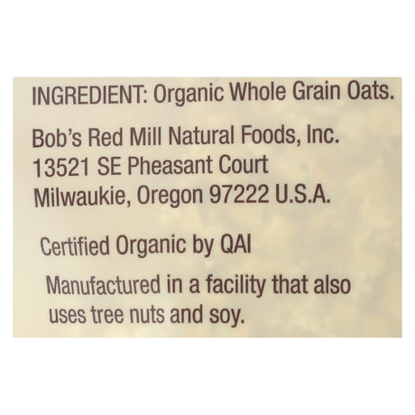Bob's Red Mill Gluten-Free Organic Quick-Cooking Rolled Oats, 28 Oz (Pack of 4) - Cozy Farm 
