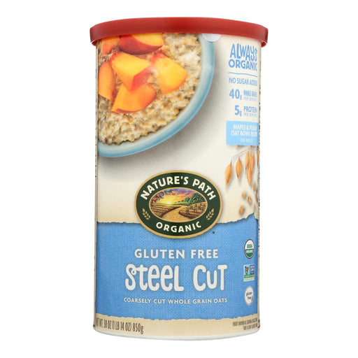 Nature's Path Organic Steel Cut Oats: Gluten-Free Goodness in Every Bowl (30 Oz. Pack of 6) - Cozy Farm 