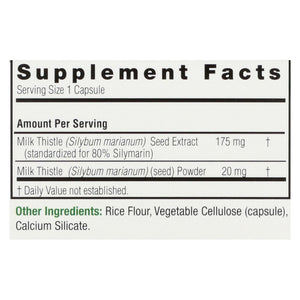 Nature's Answer Milk Thistle Seed Extract: Supports Liver Health - 120 Vegetarian Capsules - Cozy Farm 