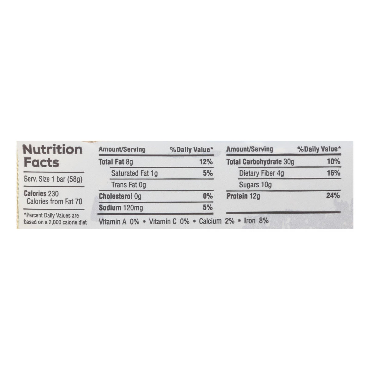 Gfb Nutrition Bars (Box of 12) - 2.05 Oz. Individual Packs - Cozy Farm 