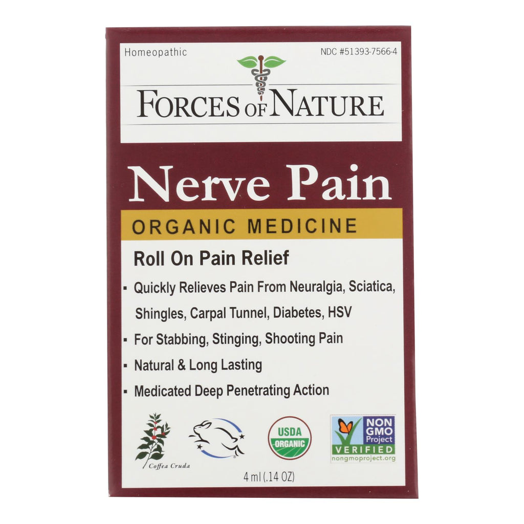 Forces Of Naturae Nerve Pain Management Rollerball Activator Topical Medicine - 4ml - Cozy Farm 