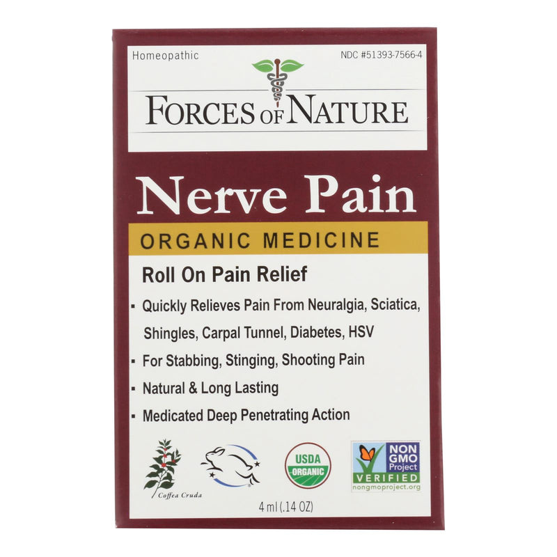 Forces Of Naturae Nerve Pain Management Rollerball Activator Topical Medicine - 4ml - Cozy Farm 
