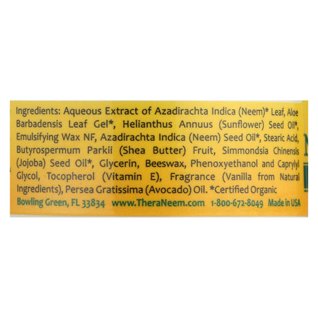 Theraneem Naturals Vanilla Neem Cream - 2 Fl. Oz. - Cozy Farm 