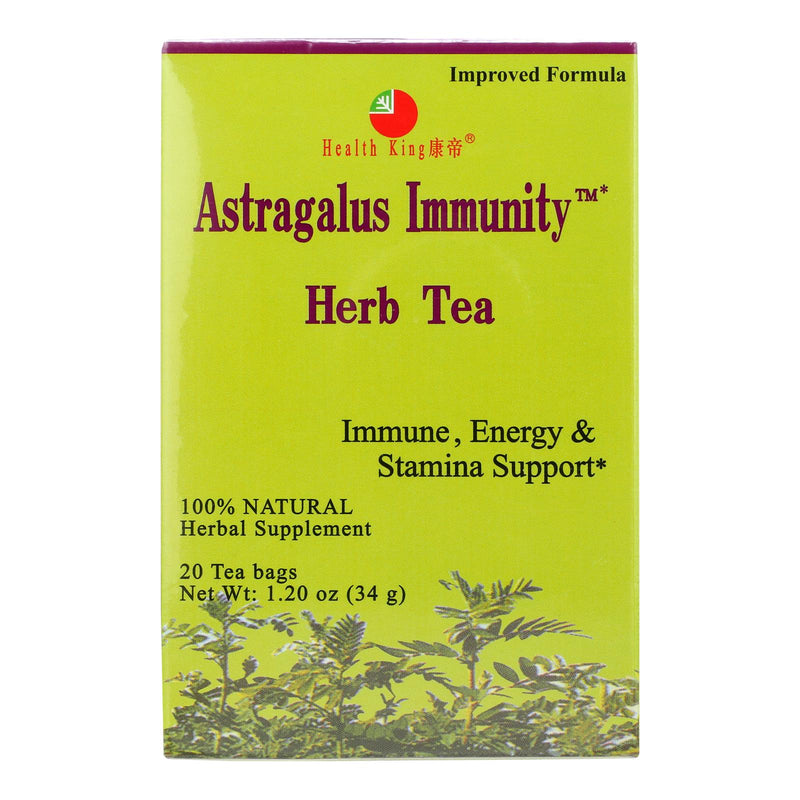 Health King Astragalus Herb Tea for Immunity Health (20 Tea Bags) - Cozy Farm 