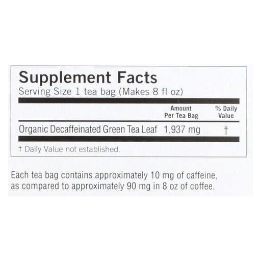 Yogi Organic Green Tea Caffeine-Free, Convenient Pack of 6 (16 Tea Bags Each) - Cozy Farm 