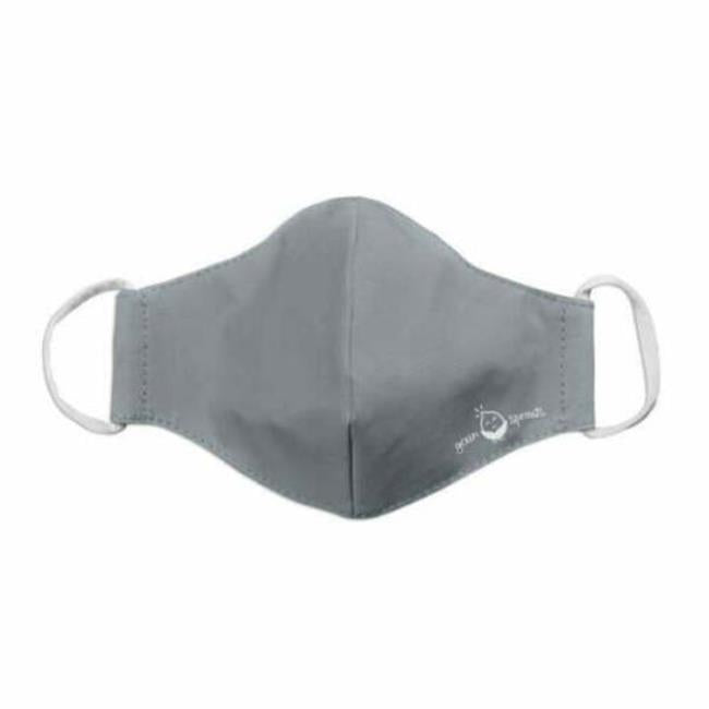 Green Sprouts Reusable Adult Face Mask - Medium - Gray - Cozy Farm 