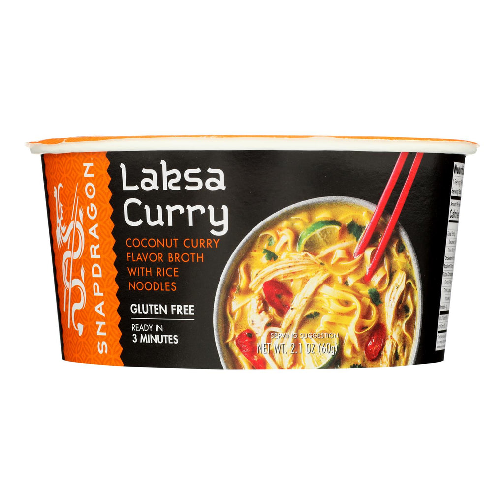 Snapdragon Foods - Rice Noodle Bowl Singapore Curry (Pack of 6) - 2.1 Oz - Cozy Farm 