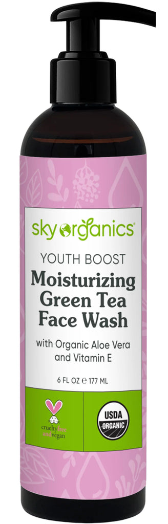 Sky Organics - Ythbst Face Wsh G Tea (6 Fl Oz) - Cozy Farm 