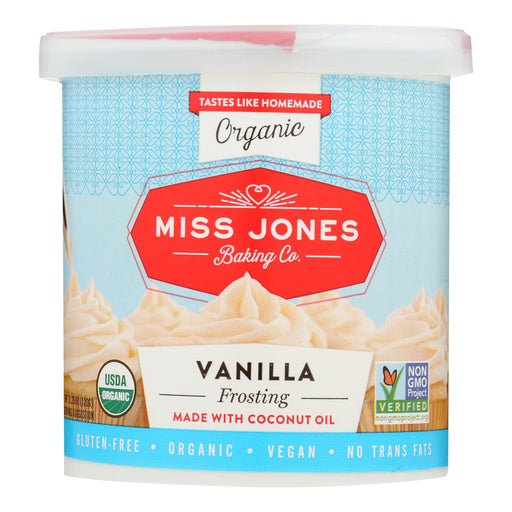 Miss Jones Baking Organic Frosting - Vanilla Buttercream (Pack of 6) - 320 Gram - Cozy Farm 