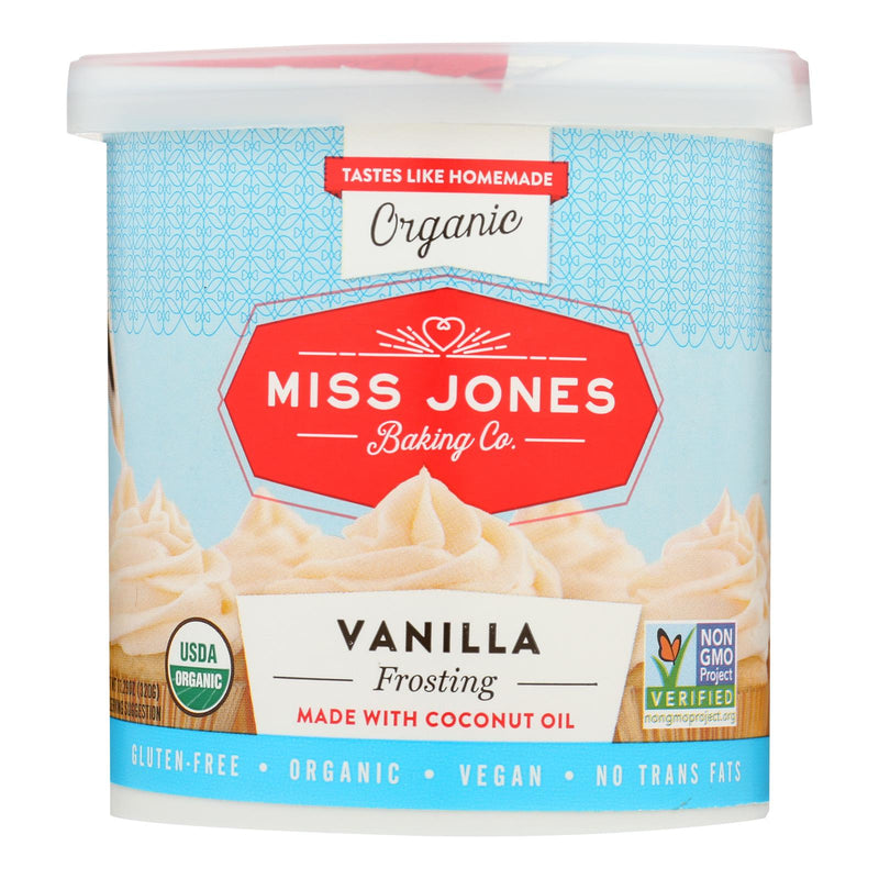 Miss Jones Baking Organic Vanilla Buttercream Frosting (Pack of 6 - 320 Gram) - Cozy Farm 
