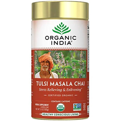 Organic India Tulsi Tea Chai Masala - 3.5oz - Cozy Farm 