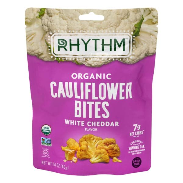 Rhythm Superfoods Cauliflower Bites White Cheddar - Cozy Farm 