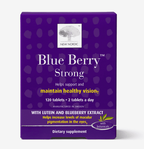 lts  New Nordic Blueberry Strong  120 Tablets - Cozy Farm 