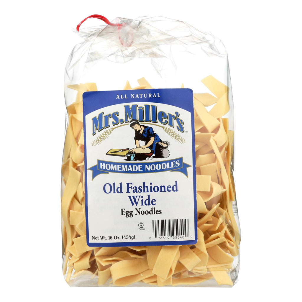 Mrs. Miller's Old-Fashioned Wide Egg Noodles (Pack of 6) - 16 Oz - Cozy Farm 