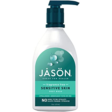 Jason Natural Products Body Wash Snstv Frag Free  - 16 Fl Oz - Cozy Farm 