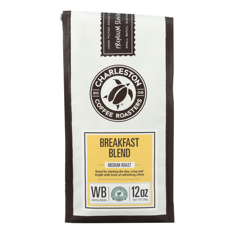 Charleston Coffee Roasters Breakfast Blend Whole Bean (Pack of 6 - 12 Oz.) - Cozy Farm 