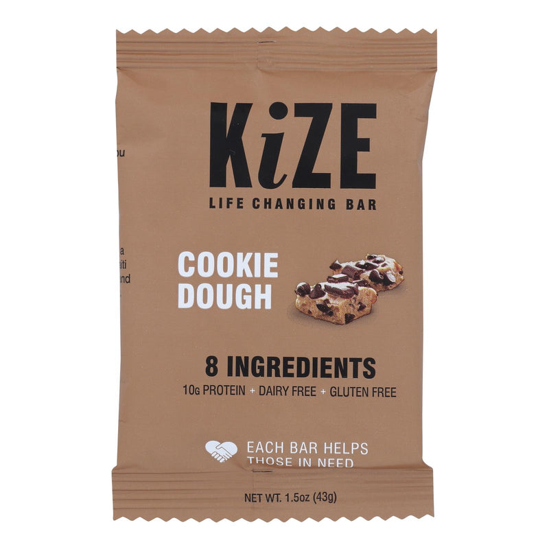 Kize Concepts Energy Bar: Savor the Raw Cookie Dough Delight (10 Pack, 1.5oz Each) - Cozy Farm 