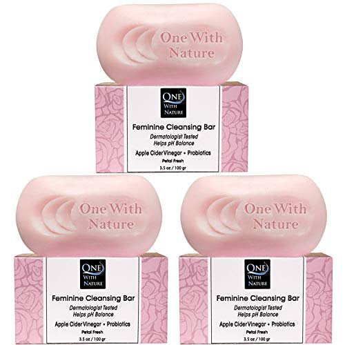 One With Nature - Petal Fresh Feminine Soap (3-Pack, 3.5 Oz Each) - Cozy Farm 