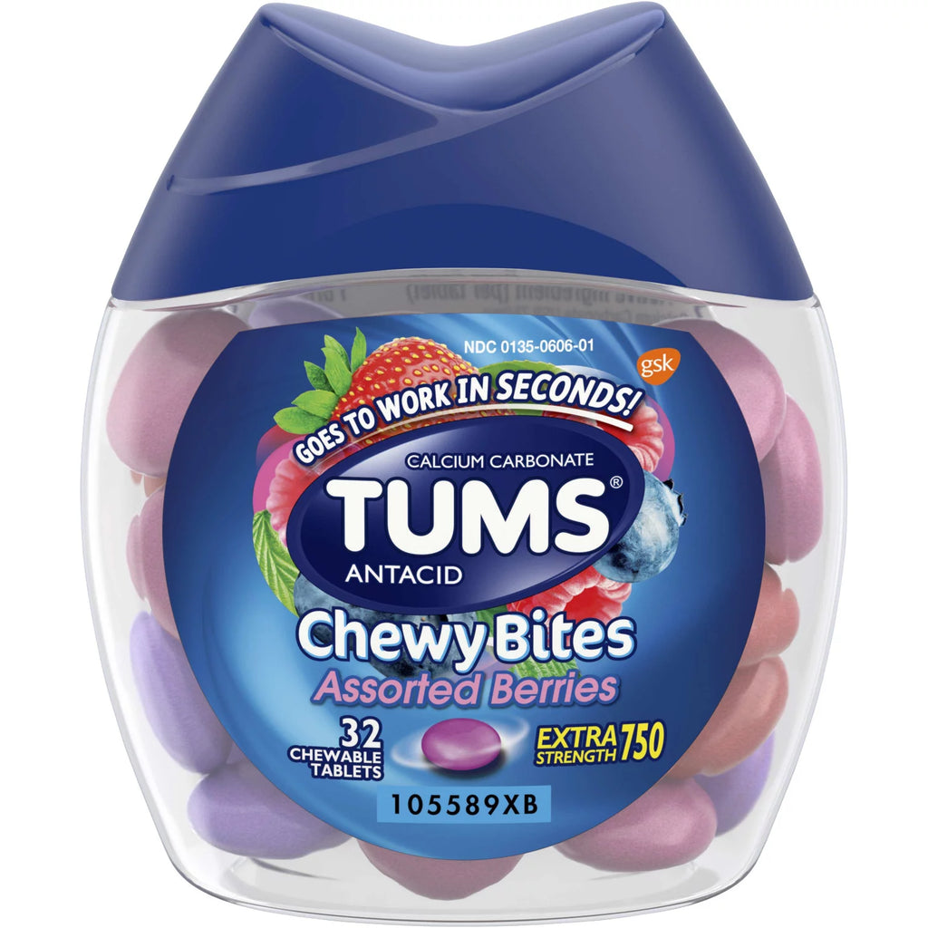 Tums Antacid Chewable Tablets Assorted Berry (Pack of 32) - Cozy Farm 