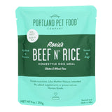Portland Pet Food Company - Dog Meal Homestyle Beef and Rice (Pack of 8-9 Oz) - Cozy Farm 