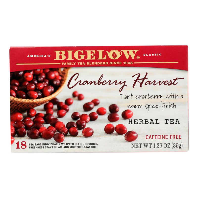 Bigelow Tea Cranberry Harvest Herbal Tea | 18 Tea Bags (Pack of 6) - Cozy Farm 