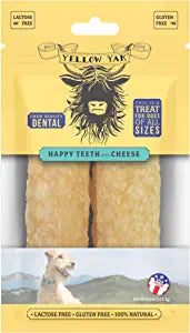 Yellow Yak - Hapy Teeth Cheese Dental Chew (Pack of 5-4oz) - Cozy Farm 