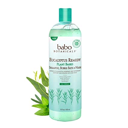 Babo Botanicals Shampoo & Wash Eucalyptus Remedy (Pack of 15 Fl Oz) - Cozy Farm 