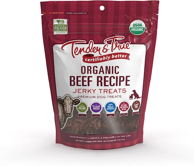 Tender & True Dog Treat Beef Recipe Jerky (40oz) - Cozy Farm 