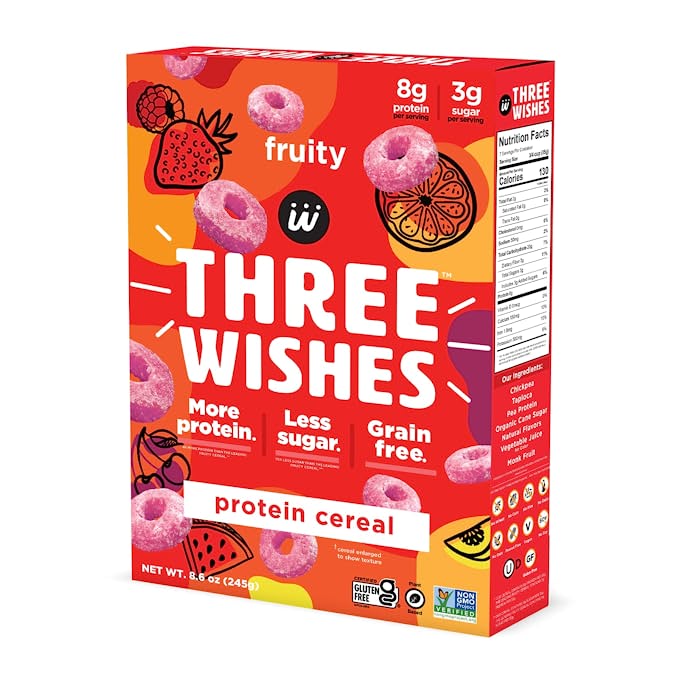 Three Wishes Fruity Gluten-Free Cereal (6-Pack, 8.6 Oz) - Cozy Farm 