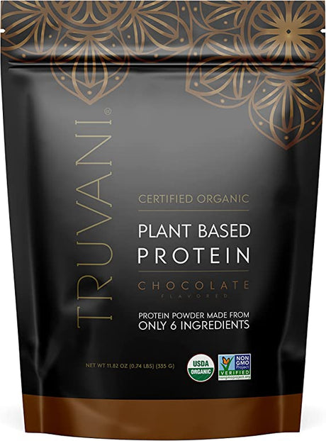 Truvani Protein Powder: Rich Chocolate Indulgence, 1.6oz Pack of 10 - Cozy Farm 