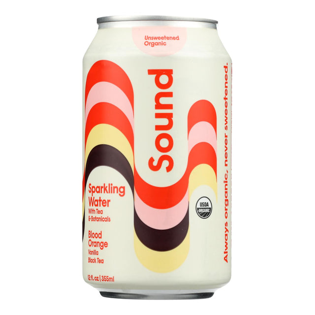 Sound Sparkling Blended Orange Water (Pack of 12 - 12 Fl Oz) - Cozy Farm 