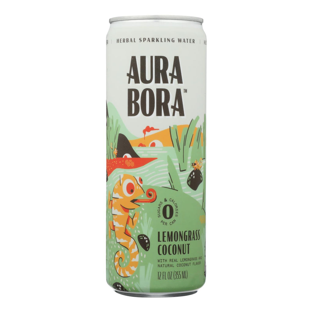 Aura Bora Sparkling Water Lemgrs Coconut (Pack of 12-12 Flz) - Cozy Farm 