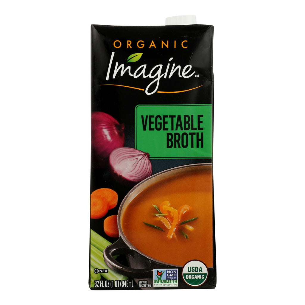 Imagine Foods - Broth Vegetable (Pack of 6-32 Fl Oz) - Cozy Farm 