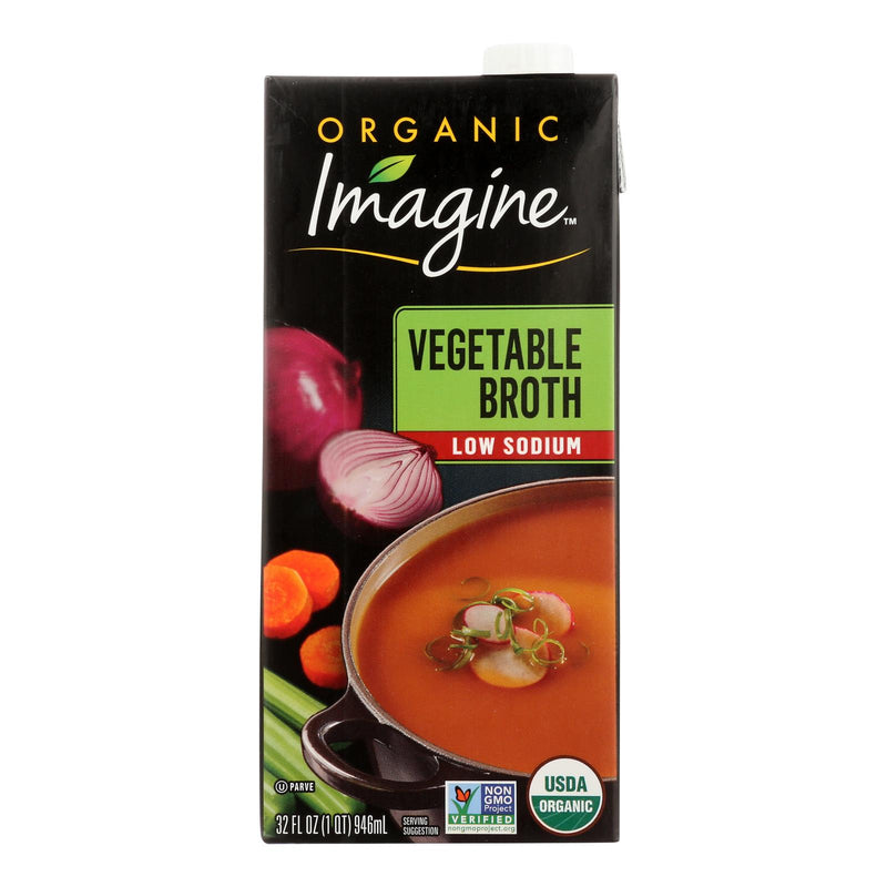 Imagine Foods Vegetable Broth (Pack of 6 - 32 Fl Oz) - Cozy Farm 