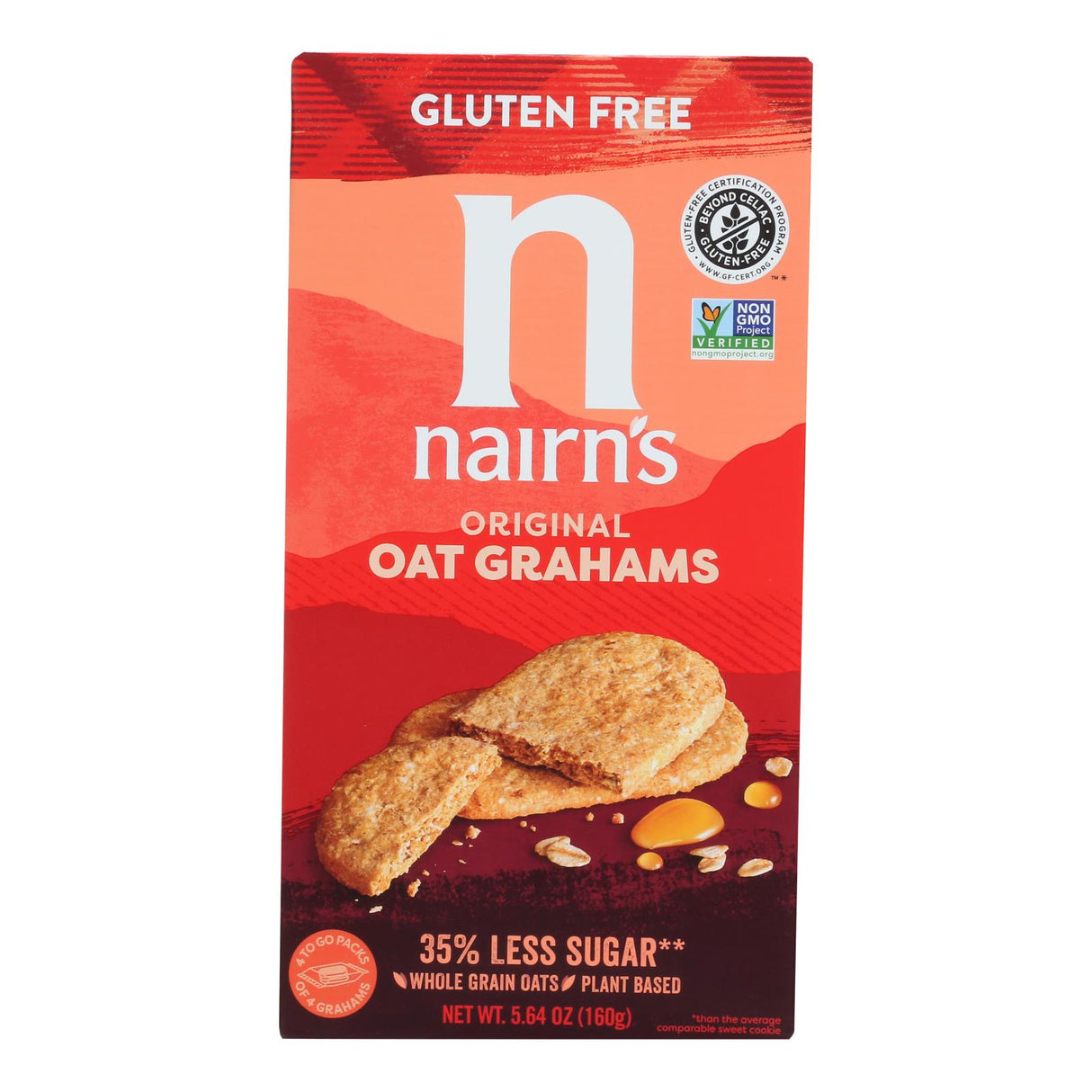 Nairn's Gluten-Free Oat Grahams Original - 5.64 Oz Pack of 6 - Cozy Farm 