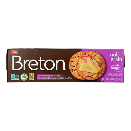 Breton Dare Multigrain Crackers, Wholesome Goodness in Every Bite (12-Pack, 7.3 Oz) - Cozy Farm 