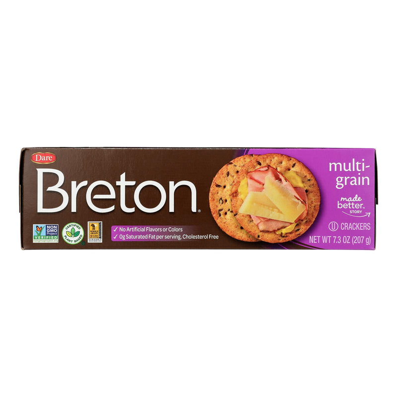 Breton Dare Multigrain Crackers, Wholesome Goodness in Every Bite (12-Pack, 7.3 Oz) - Cozy Farm 