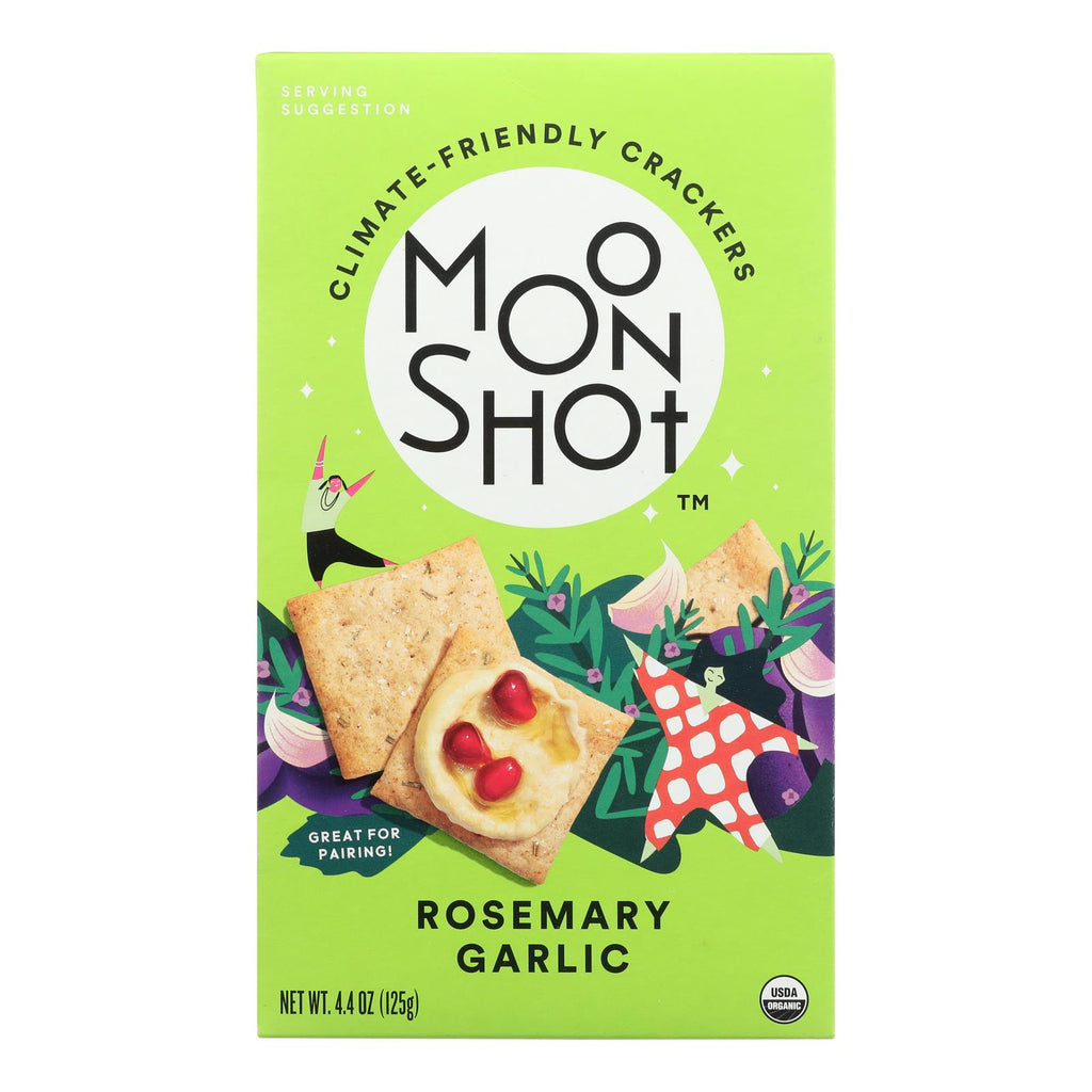 Moonshot Snacks - Cracker Rosemary Garlic (Pack of 6) 4.4 Oz - Cozy Farm 