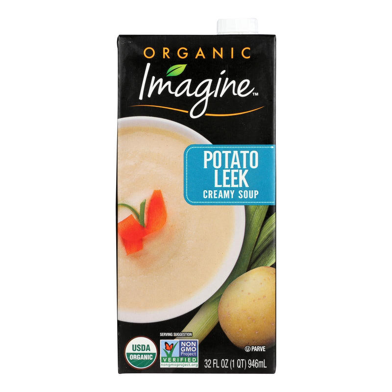 Imagine Foods Creamy Potato Leek Soup (Pack of 6 - 32 oz) - Cozy Farm 