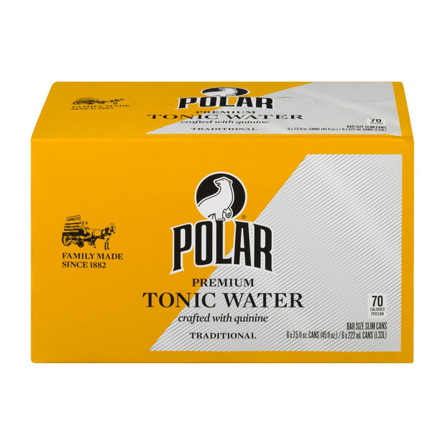 Polar Beverages Tonic Water, 6-Pack (4.67 Fl Oz/Can) - Cozy Farm 