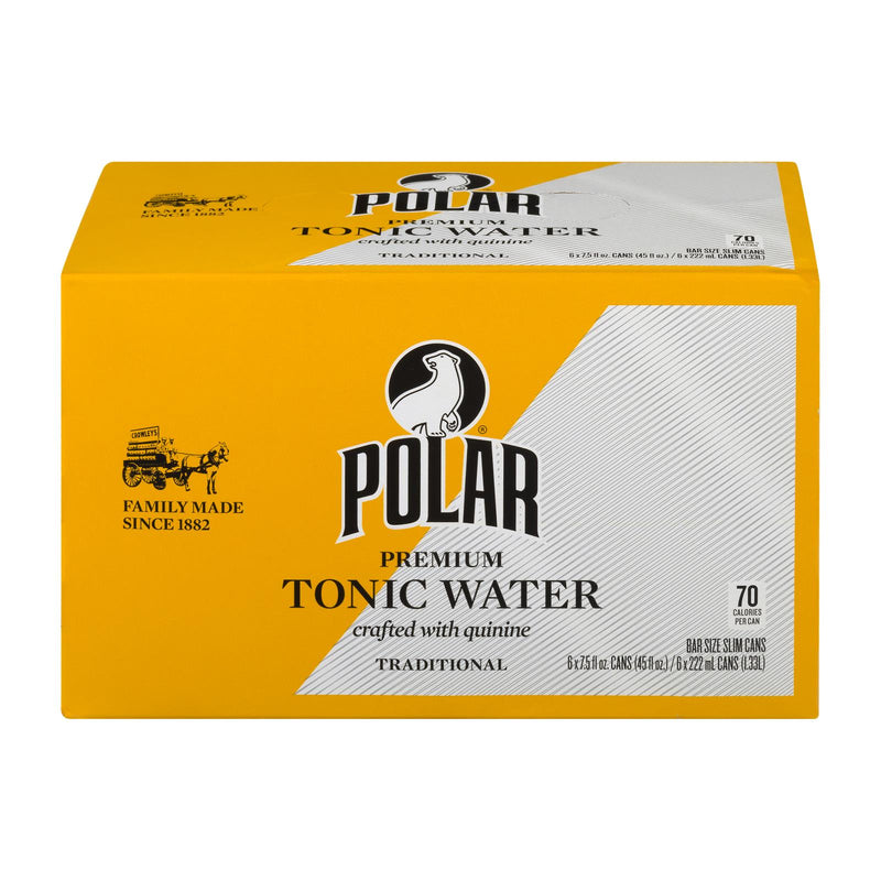Polar Beverages Tonic Water, 6-Pack (4.67 Fl Oz/Can) - Cozy Farm 