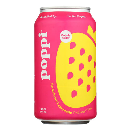 Poppi Prebiotic Soda: Strawberry Lemon (Pack of 12) - Cozy Farm 