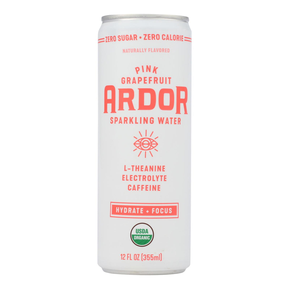 Ardor Sparkling Pink Grapefruit Water, 12 Fl Oz (Pack of 12) - Cozy Farm 