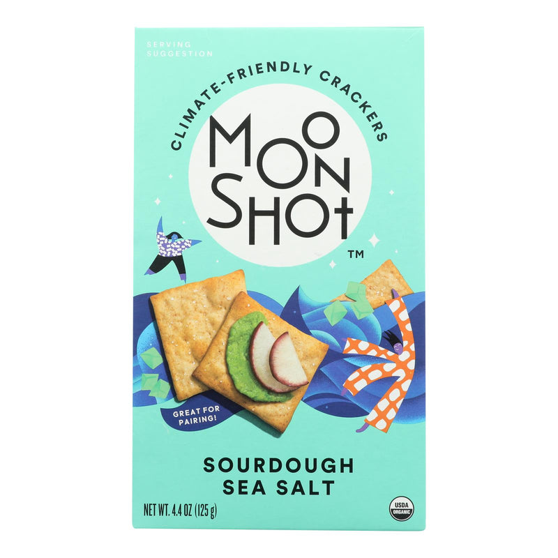 Moonshot Snacks - Cracker Sourdough Sea Salt (Pack of 6) 4.4 Oz - Cozy Farm 