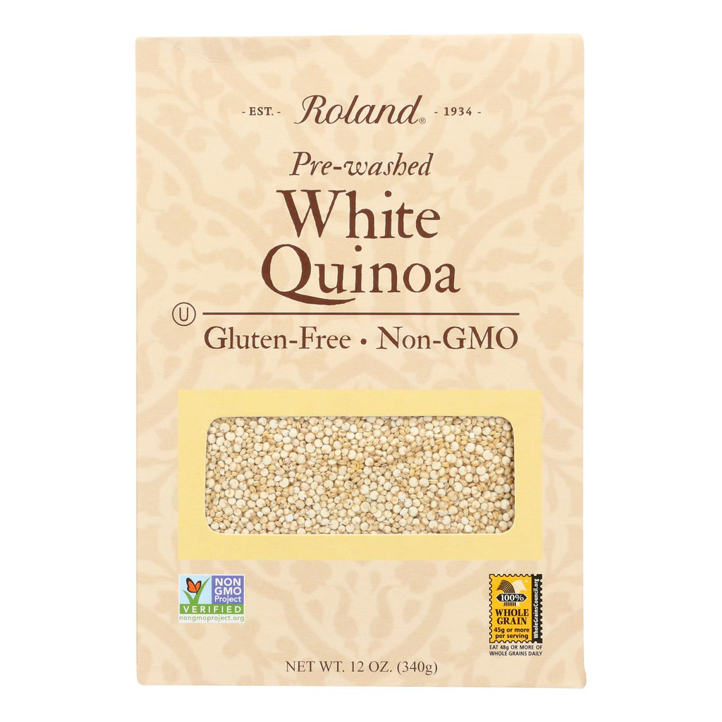 Roland Pre-Washed White Quinoa (Pack of 12) - 12 Oz - Cozy Farm 