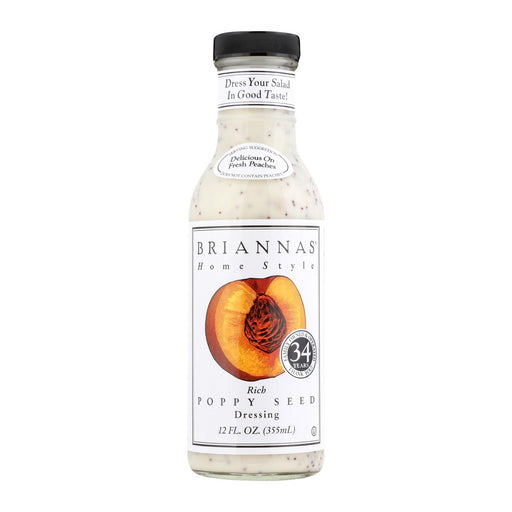 Brianna's Poppy Seed Salad Dressing (Pack of 6 - 12 Fl Oz) - Cozy Farm 