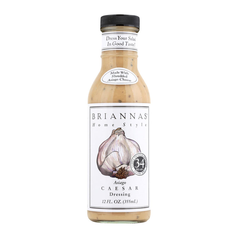 Brianna's Salad Dressing: Asiago Caesar , 12-Ounce Bottles (Pack of 6) - Cozy Farm 