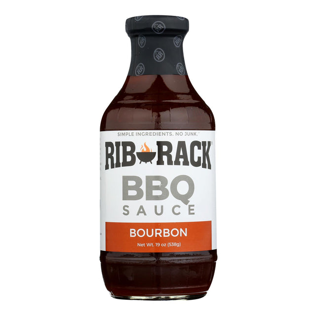 Rib Rack Southern Bourbon BBQ Sauce (Pack of 6 - 19oz) - Cozy Farm 