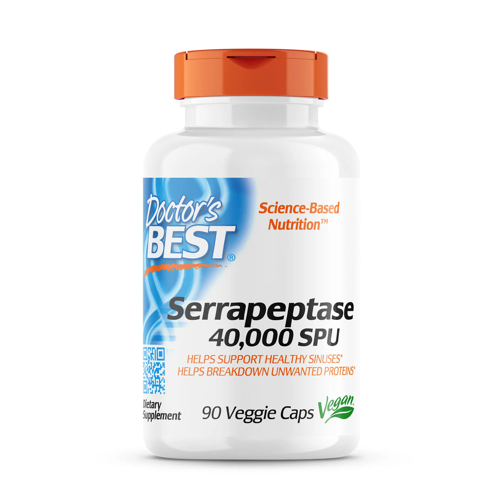 Doctor's Best Serrapeptase 90 Vegetable Capsules - Cozy Farm 