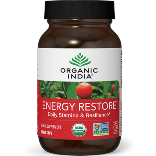 Organic India Energy Restore  - 90 Vcaps - Cozy Farm 
